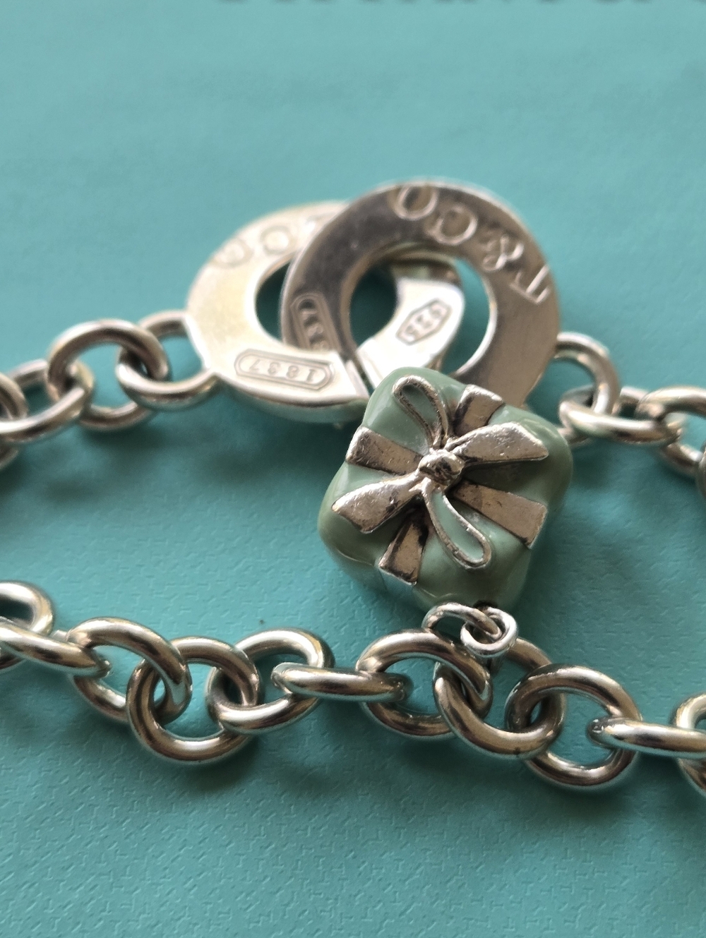 Tiffany & Co 1837 Interlocking Bracelet w/Blue Gift Box9